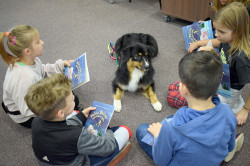 Bērni lasa kopā ar suņiem
