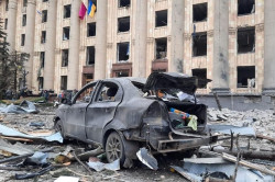 Krievija bombardē Ukrainas pilsētas